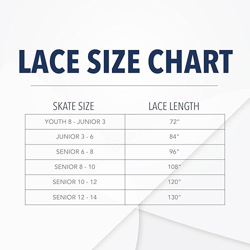 Ice Hockey & Figure Skating Skate Laces - 108" Waxed White