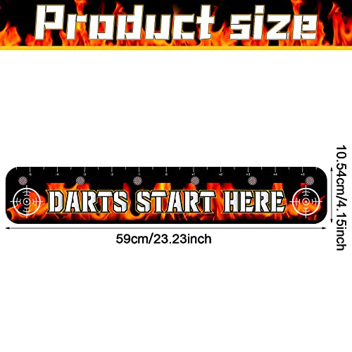 Dart Throw Line Markers - 2 Pack Accessories for Dart Games