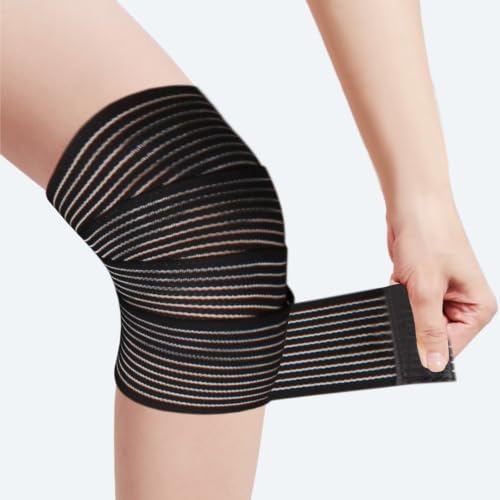 Adjustable Knee Compression Brace & Support Wrap - Breathable Black