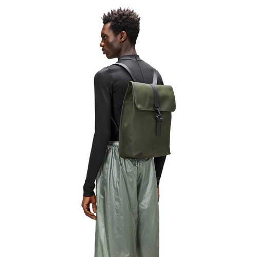 RAINS Rucksack for Men and Women - Waterproof Backpack for Commutes on Bike or Foot (Green)
