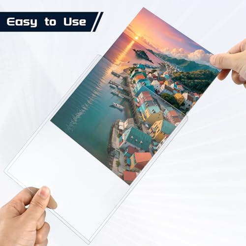 15 Pack Clear Rigid Photo Protectors - 5" x 7" Sleeves