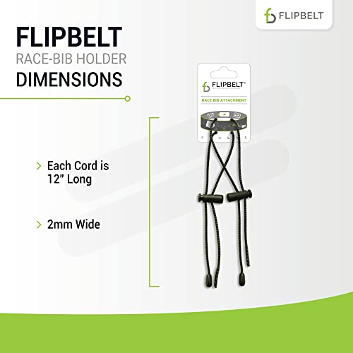 Race Bib Holder for Runners - FlipBelt Accessory, Black