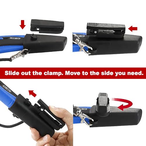 Retractable Utility Knife Box Cutter with Holster & Lanyard - The Ultimate Tool for Precise Cuts, 3 Blade Settings, Ergonomic Design, Left & Right Hand Friendly, Quick Blade Change CT5 (Blue)