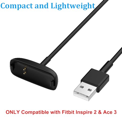 Replacement Charging Cable for Fitbit Inspire 2 & Ace 3 - 3.3ft