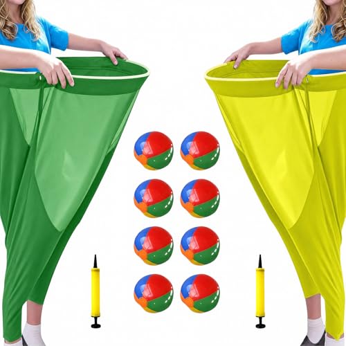 Oversized Granny Pants Yard Game Set - Green/Yellow