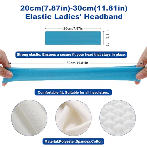 23 Pack Stretchy Headbands for Women - Soft Cotton Hair Bands