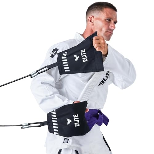 Elite Sports Jiu Jitsu Grip Strength Trainer with Resistance Bands for BJJ MMA Grappling