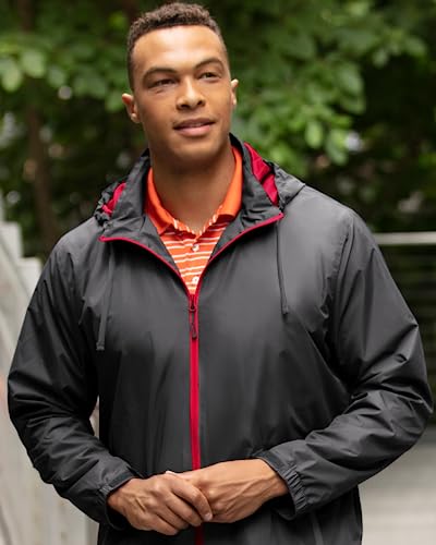 Men's Lightweight Packable Hooded Wind Jacket - Ohio State Buckeyes X-Large