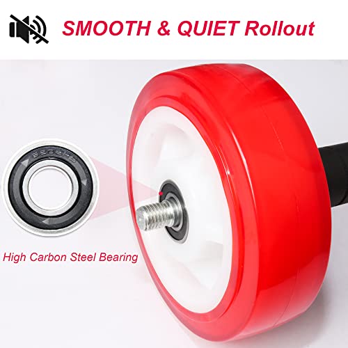 Ab Roller Wheel - 880 lbs Capacity, Portable Core Exercise Equipment