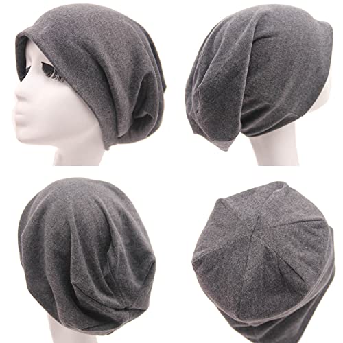 Slouchy Beanie Hat for Women & Men - Purple, One Size