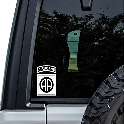 82nd Airborne Division Patch Vinyl Decal Sticker - White