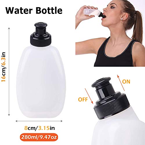 Waterproof Running Belt with Water Bottle Holder - Fanny Pack for Runners