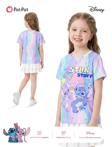Kids' UV Protection Quick-Dry Graphic T-Shirt - Stitch 6-7 Years