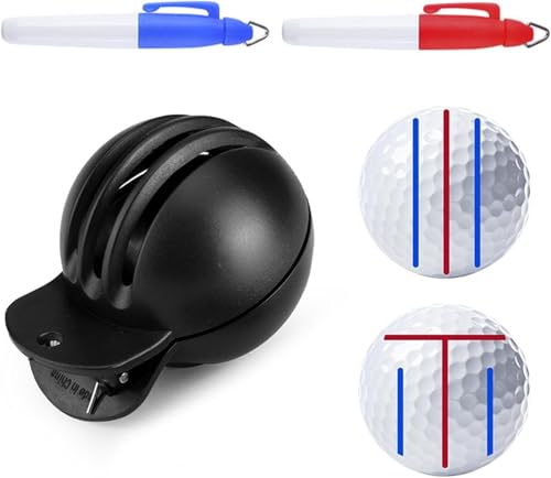 Golf Ball Alignment Tool Set - Fade-Resistant Marking System