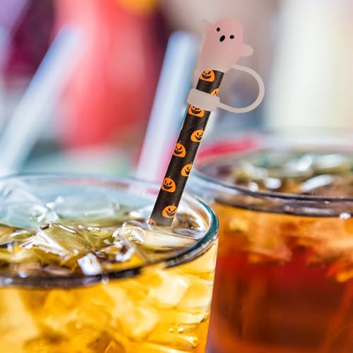 4-Pack Halloween Silicone Straw Covers for 30 & 40 Oz Tumblers