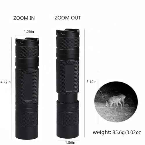 IR Illumilator Flashlight, 940nm Infrared Light Flashlight Used with Night Vision Devices Goggles & Monocular