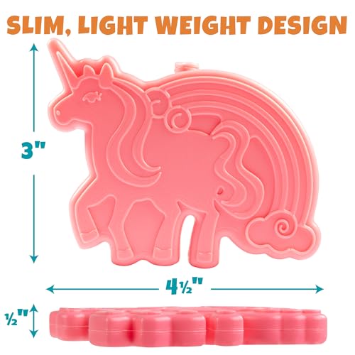 Unicorn Hard Ice Packs - 3 Pack Slim Reusable Cooler Packs
