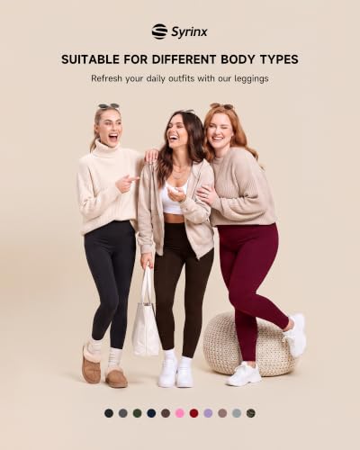 3-Pack High-Waisted Leggings for Women with Pockets - Large/X-Large, 26 Inch
