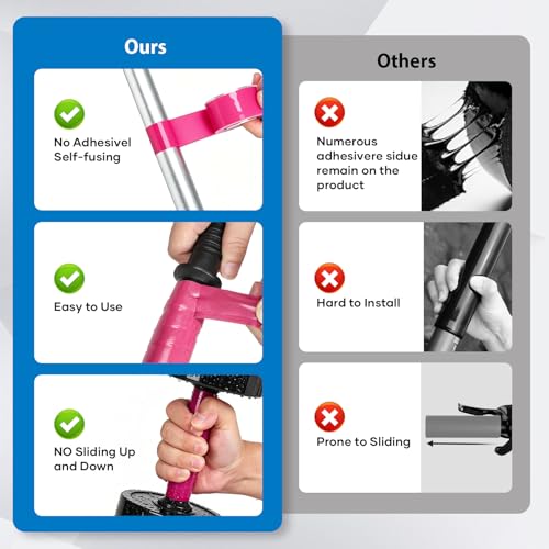 Self-Fusing Silicone Grip Tape - 1in x 12ft - Pink