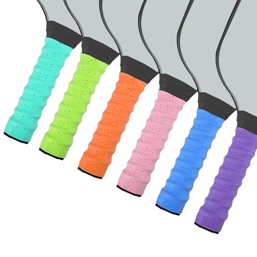 Pickleball Paddle Grip Tape - 6 Pack Anti-Slip Replacement Wrap