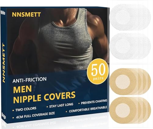 Anti-Chafing Nipple Covers for Men - No-Show Male Guard Tape