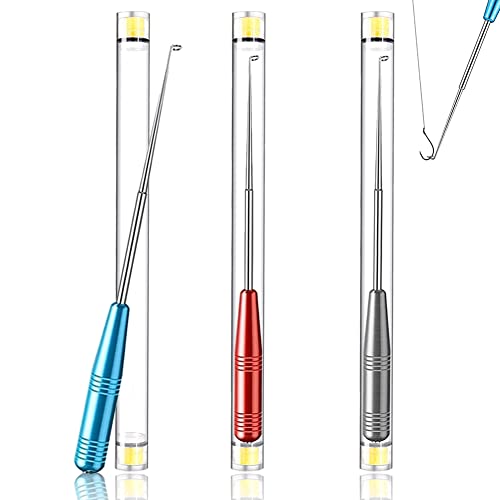 3-Piece Stainless Steel Fish Hook Remover Tool Set with Magnetic Tip