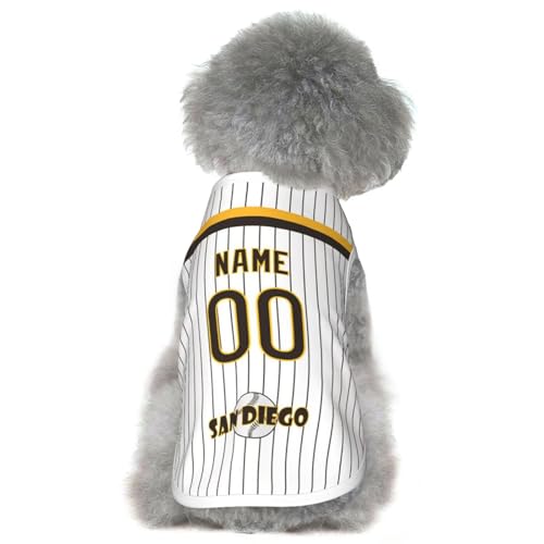 San Diego Custom Dog Jersey - Personalized Name & Number, S-5XL