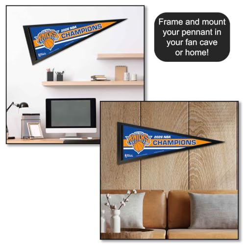 New York Knicks NBA Champions Pennant Flag - 12x30 Inch