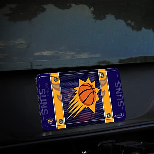 Rico Industries NBA Phoenix Suns Metal Auto License Plate 6x12 Inch - Officially Licensed Car Tag