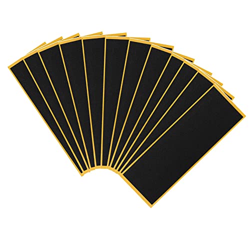 12pcs Foam Grip Tape for Fingerboards - Anti-Slip Black