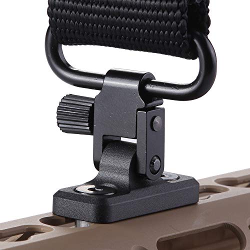 Gun Sling Mount - Low Profile Aluminum Sling Swivel for Keymode - Black