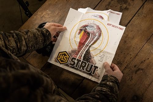 Turkey Hunting Practice Targets - 11x11 Inch Paper Shooting Targets - 12 Pack