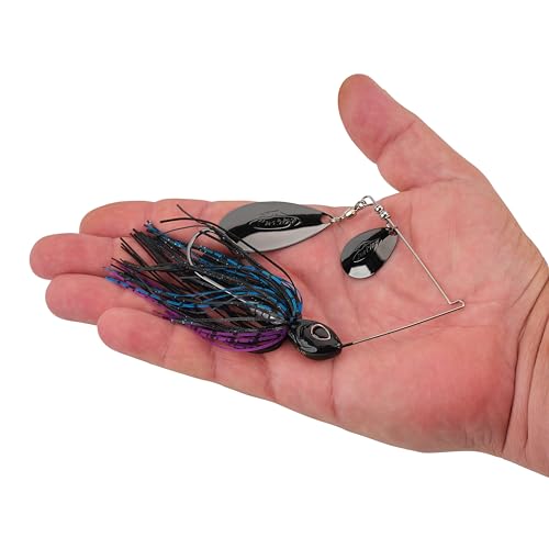 Berkley Power Blade Standard Spinnerbait, 3/4 oz, Black Nickel - Colorado Indiana