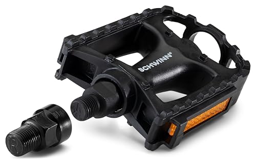Lightweight Replacement Bike Pedals with Reflectors - One Size