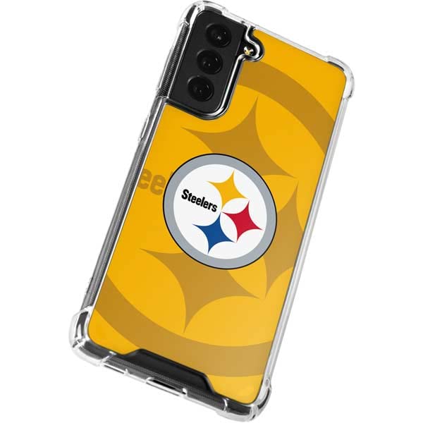 Clear Phone Case for Galaxy S22 - NFL Pittsburgh Steelers Design