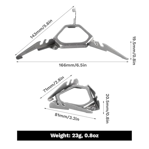 Fire-Maple Titanium Gas Canister Stand - Lightweight Camping Stove Stabilizer