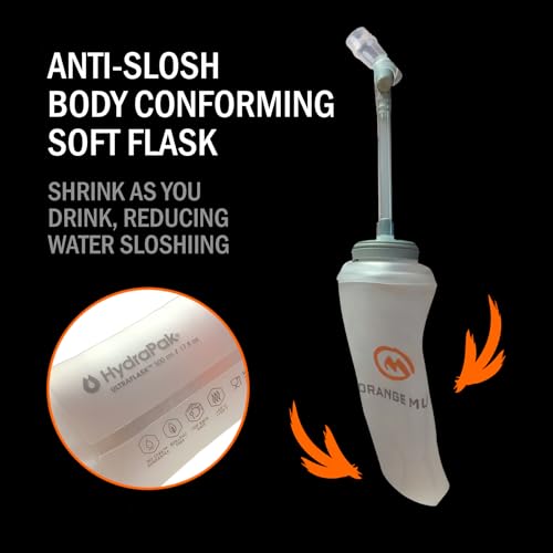 Orange Mud UltraFlask 500ml Soft Bottle – 17oz Hydration Flask for Running