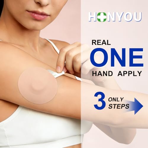 HONYOU Libre 3 Plus Sensor Covers Overpatches Beige – Waterproof 15 Day, for Libre 3 Plus & Instinct