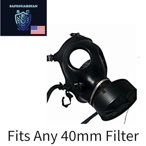 Israeli Gas Mask with 40mm Premium Filter Respirator, Paintball, Halloween, Welding, Chemical