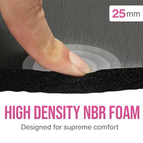 Extra Thick Yoga Knee Pad Cushion - 25mm Supportive Foam with Mesh Bag