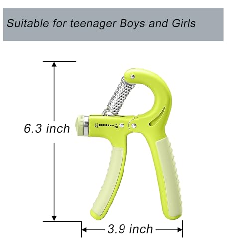 Adjustable Hand Grip Strengthener for Kids - 2 Pack Green
