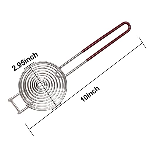 Stainless Steel Egg Yolk Separator with Long Handle and Bowl Hook