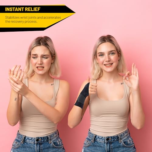 Adjustable Wrist Support Brace - Compression Sleeve, Large