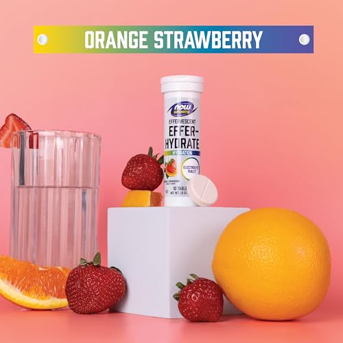 Effervescent Electrolyte Supplement Tablets for Recovery - Orange Strawberry