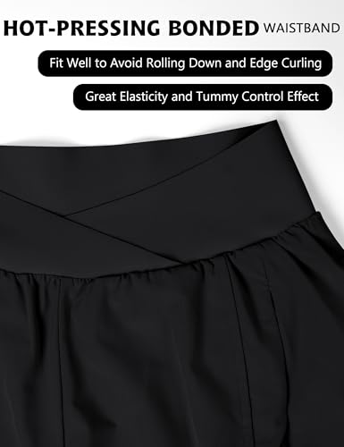 High-Waisted Women's Athletic Running Shorts with Pockets