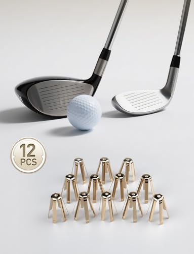 Universal Golf Shaft Adapter Shims - Brass, 12 Pcs, Gold