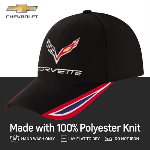Chevrolet Baseball Cap - Black One Size Cotton Hat, Officially Licensed