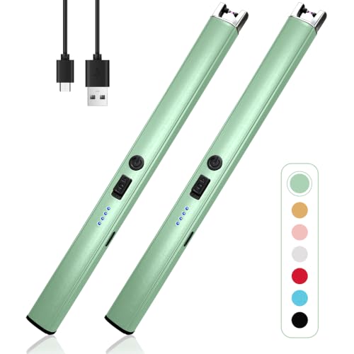 2 PCS Candle Lighter, long Electric Lighter，Stocking Stuffers for