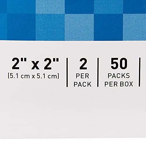 Sterile Non-Woven 4-Ply Sponges, 2 x 2 Inch, 100 Count