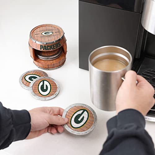NFL Team Logo Coaster Set - 5-Pack Drink Coasters